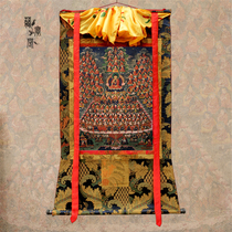 Tibetan Tantric Tibetan Thangka hanging painting mineral pigment Buddha statue Shakyamuni refuge realm old Thangka ornament can be depicted gold