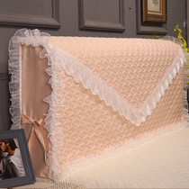 European-style cotton tribute satin bedside cover with thick cotton light luxury fabric leather bedside dust cover