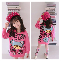 Net red pro-dress female clothing foreign air sweater 2022 spring autumn new girls winter garnter with long loose one-piece dress