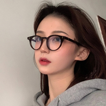 Small frame glasses female ultra-light ins wind retro gm small black frame net red makeup small face myopia glasses can be equipped with degrees