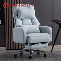 Tech cloth Boss Lying Computer Chair Home Comfort Long Sitting Office Book Room Swivel Chair Live Sofa Electric Race Chair