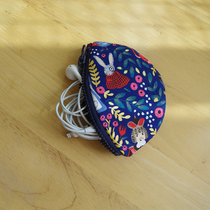 Shanmo original Mini headset bag wired headset storage bag protective cover Japanese style simple