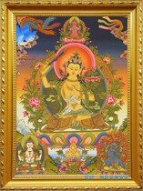 Custom Wenshu Bodhisattva portrait 17-phase paper printing plastic packaging Donka Buddhist Mizong Manjusri Buddha Statue