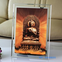 Holding King Kong Haiyin Tathagat Photo Paper Print Double-sided Plastic Foster Picture Picture Photo Frame Crystal Table