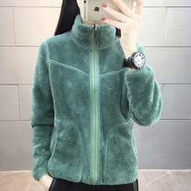 Double-sided dress wears autumn and winter plus thickness warm sweater coat leads outdoor mountaineering coat