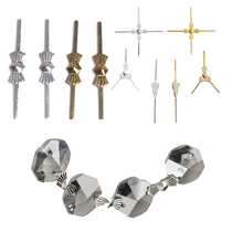 Butterfly Needle Cross Stitch Tripods CHROME COLOR BRONZE BUCKLE GOLDEN WATER CRYSTAL LAMP ACCESSORIES LIVING-ROOM TRIANGLE NEEDLE BUTTERFLY BUCKLE