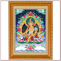 Tien Fuhui Buddha Portrait Characed Buddha Bodhisattva Portrait Tantric Finance Source Buddha Mother Treasure Continued Tianmu Thangka 5436