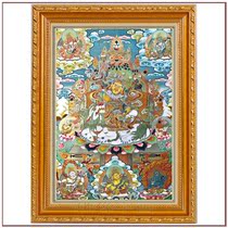 Tim Fuhui treasure Tianwang Amitabha has a relationship with Tibetan Buddhism Tantra mantras wheel Buddha statue photo frame Thangka