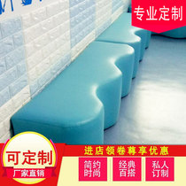 Customized early education center sofa training center special-shaped sofa bench bench parents waiting rest area sofa bench