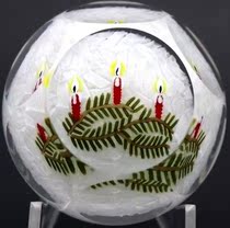  Perthshire perthshire Christmas candlelight trio Pine Branches Art Glass Town Paper Pendulum