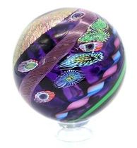  MsnNovak Colorful Floating Sphere Art Glass Town Paper Sculpture Pendulum room Decorative Home