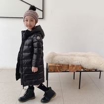 Anti-season childrens down jacket in the long new autumn and winter thickened Foreign style fashion Korean version of the big childrens winter coat