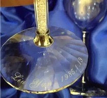  High-end wedding gift lead-free crystal wine glass high-legged wine glass wedding Valentines Day ideas