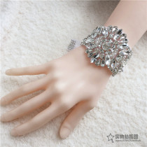 The new custom bride rhinestone wrist flower Europe simple luxury bracelet bridesmaid wristband dance bei shi 14cm