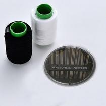 Needle and thread box set household polyester thread sewing thread hand sewing thread black thread white thread hand stitching