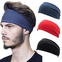 Summer sports hair band Mens and womens hair band Hair band headdress wide-brimmed turban Sweat-absorbing headband Personality running head