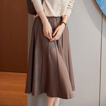 Wear a Japanese elegant LADY wind 2021 autumn and winter New High waist thin commuter temperament pleated skirt