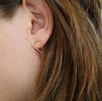 Israel Earring graceful hand made elegant exquisite 14K gold filled water drop teardrop earrings