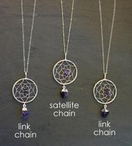 American Dream㊣ Hand made gorgeous charming Amethyst special mesh necklace custom