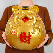 The Chinese zodiac Tiger year piggy bank only can not enter the lucky tiger piggy bank can open the gift mascot ornaments