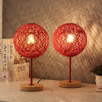 Japanese dowry lamp wedding lamp wedding room warm wedding festive simple bedroom bedside long light gift