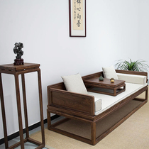 Luohan bed solid wood Chinese style Tenon custom furniture old elm simple three-piece sofa noble concubine Luohan collapse