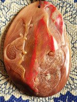 Natural Changhui Bloodstone handlework (more than nephrite jade bottom lotus root powder frozen in Bahrain Shoushan Laos Tianhuangshi