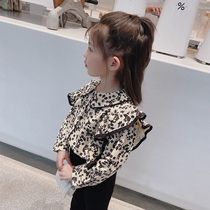 Girl Shirt 2022 Baby Shirt Girl Doll Shirt Child Shirt Broken Flowers Spring Autumn Clothing New Pint Dress Foreign Gas