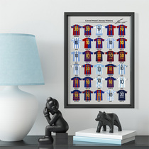 Messi career jersey number commemorative photo frame MESSI Messi fan gift photo wall around Messi