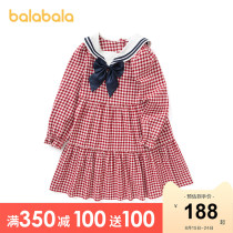  Bara Bara girl dress childrens skirt spring and Autumn childrens clothing 2021 new girls