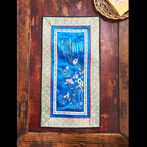 Old Beijing Embroidered Sheet Cushion Handmade Real Silk Embroidery Flower Bird Pattern Outlet China Wind Gift Tea Room Decorated Mat