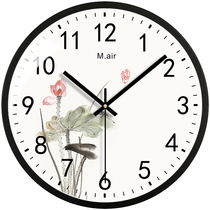 Clock and clock living room silent home Nordic modern simple fashion atmosphere creative hanging watch clock quartz clock