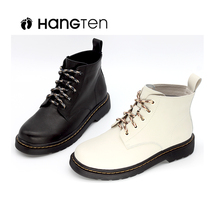 HANGTEN American Jubilty Special Cabinet Spring Autumn Season High Helps Head Layer Cow Leather Women Martin Single Shoes H0938303