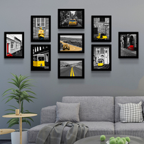 Photo wall decoration wall non-hole photo frame hanging wall combination creative living room washing background Wall Wall photo wall sticker