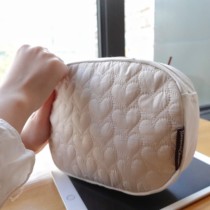 RosweetChson handmade homemade charger mouse storage bag large capacity cosmetic bag Floral girl forest series