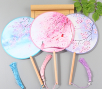 Petal fan retro style palace fan round fan ancient fan children female fan classical Hanfu cos performance dance fan