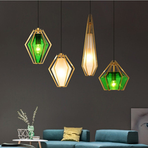 Post-modern light luxury Nordic chandelier living room Net red shop commercial three-head Restaurant Bar bedroom bedside small chandelier