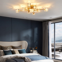 Light luxury crystal lamp simple modern living room lamp restaurant Nordic lamp warm romantic bedroom ceiling lamp