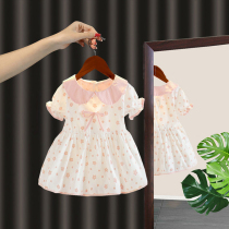 Girls dress 2021 summer new princess dress female baby a-line dress summer childrens skirt foreign style children