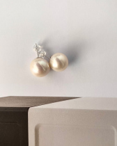 ZEUMES 13-14mm Edison pearl artificial pearl large bulb earnail feve_r