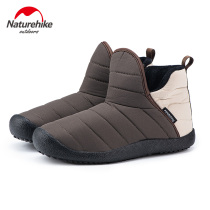 Naturehike Warm non-slip mid-help indoor cotton shoes anti-splashing boots outdoor padded camp shoes