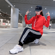 2020 Autumn drag dance costume new suit ghost step dance suit sports fashion loose female Square dance team uniform