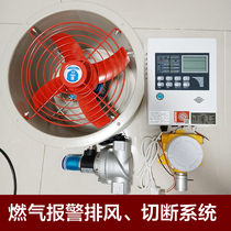 Natural gas alarm commercial liquefied gas leak detector kitchen special explosion-proof electromagnetic emergency shut-off valve
