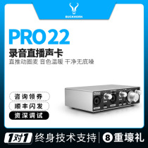Buckhorn Springbok PRO22 sound card new USB external sound card mobile phone computer webcast K song Universal