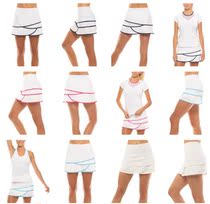 新款Lucky in Love Womens Core Scallop Skirt女子网球短裙