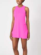 IBKUL Womens Tennis Dress - Hot Pink Womens Tennis Dress with Bottoms