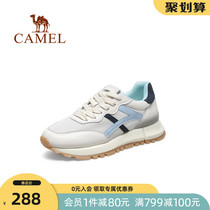 Camel outdoor shoes womens 2021 autumn new sports ins fashion fashion thick-soled vitality color casual shoes