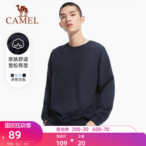 Camel brand sports sweater mens New 2021 spring and autumn thin loose round neck sleeve Womens