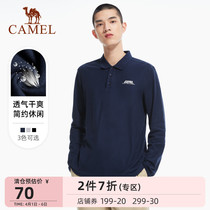 Camel Sports Polo Shirts Long Sleeve Men 2022 Spring new loose t-shirt Turnover Casual Breathable Blouse Men