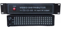 TVI CVI AHD coaxial HD video splitter 16 in 64 out Q9 head 16 group 1 point 4 video distribution